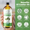 30Pcs Adhesive Castor Oil Patch with 7oz Organic Castor Oil