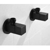 Square Angle Stop Valve Brass Black Finish G1/2"Shut Off Valve