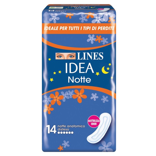 Lines Idea Ultra Notte Distesi, Pack of 14
