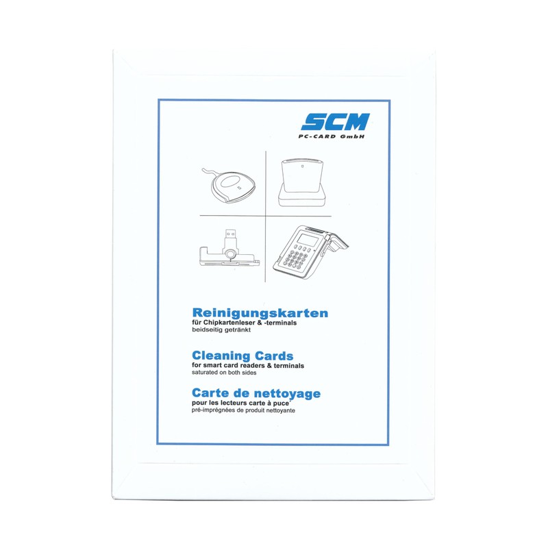 SCM PC-Card GmbH SCR Card Cleaning Kit Pack of 20
