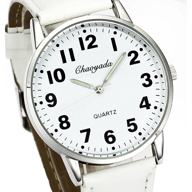 Men Women Casual Simple Black White Leather Deals Large Numbers