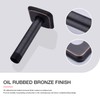 TRUSTMI Shower Arm with Flange Ceiling Mounted 6 Inch Rainfall