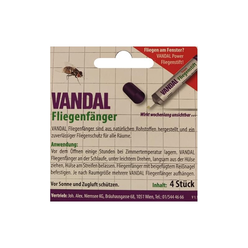 VANDAL Natural Fly Catcher Pack of 4