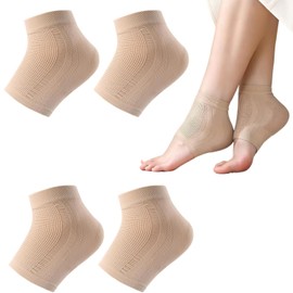 Times Mark Compression Ankle Support Socks for Women 2 Pairs, Breathable Anti-Slip Ankle Wrap Plantar Fasciitis Socks for Foot Heel Foot Care Stabilize Ligament Relieve pain and Arch Sport Swelling