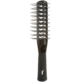 Efalock Professional Double Tunnel Brush, Black, Pack of 1