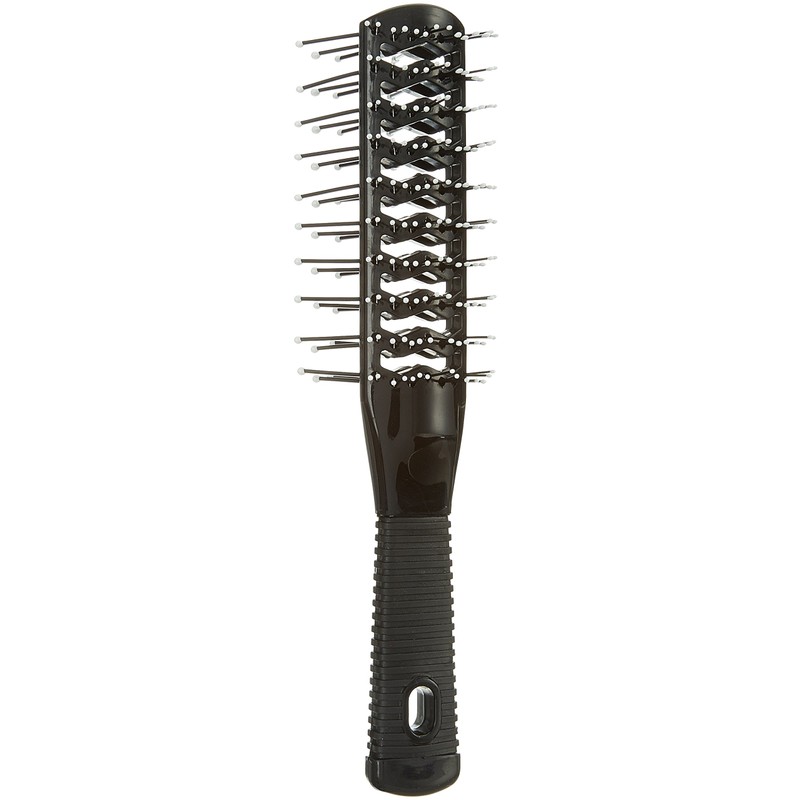 Efalock Professional Double Tunnel Brush, Black, Pack of 1