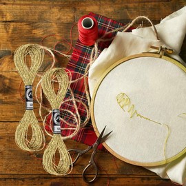 EXCEART Friendship Braclets Friendship Braclets Gold Embroidery Thread Metallic Embroidery Cross String Craft Sewing Thread for Embroidery and Sewing Accessories 12PCS Gold Embroidery