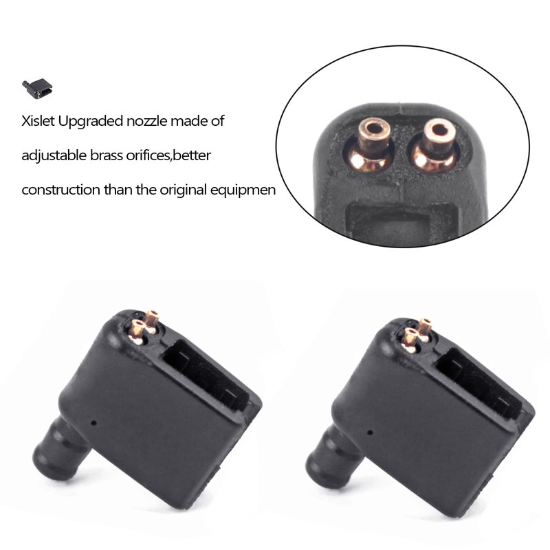 Xislet Upgraded 2 Pack Aimable Brass Windshield Washer Wiper Arm