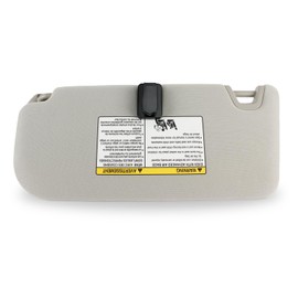 PEVAST Left Driver and Right Passenger Side Sun Visor with Lights Replacement for Nissan Altima 2019 2020 2021 2022 2023 2024 Sunvisor with Glasses Clip 96401-6CA3C 96400-6CA3C(Gray)