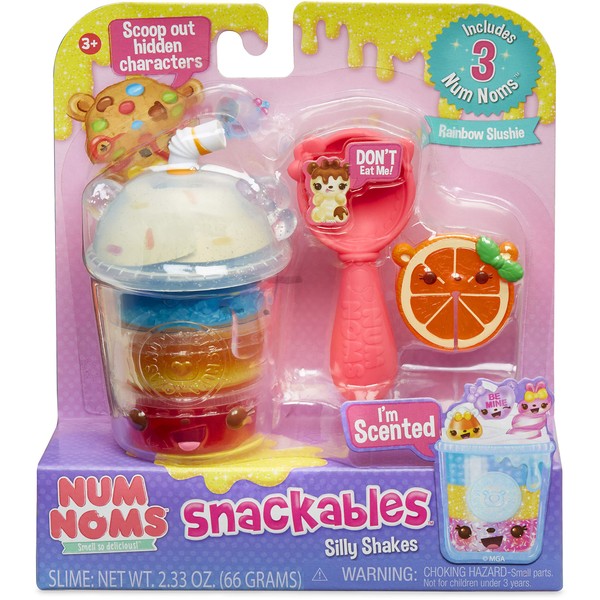 Num Noms Snackables Silly Shakes- Rainbow Slushie, Multicolor