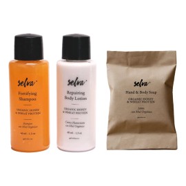 Kit Amenidades Selva - Shampoo Crema Jabón - 120 Piezas