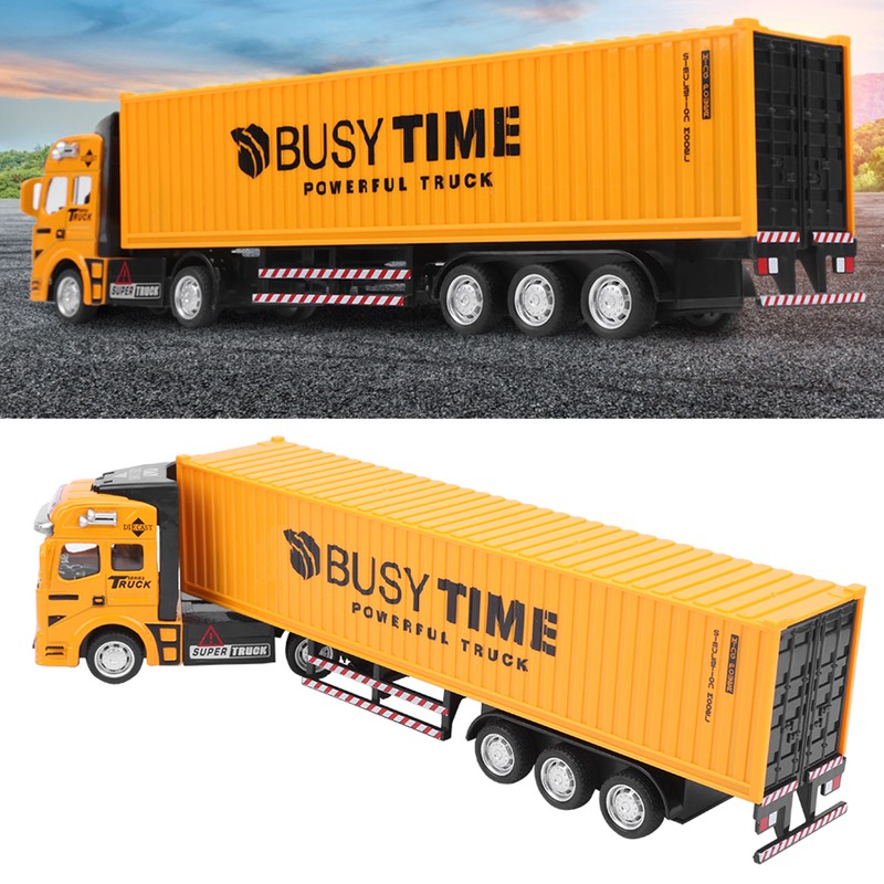 1: 48 Alloy Container Truck Model Toy Highly Simulation Children