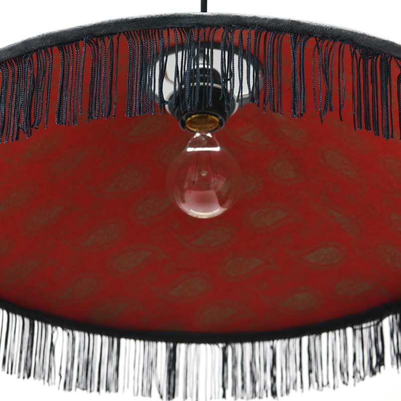 Cotton Velvet Pendant Light with Decorative Fringe Ceiling andKitchen Lights
