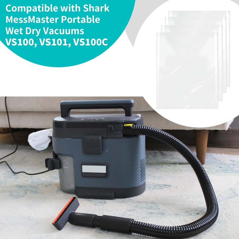 Shark Messmaster Accessories,Vacuum Plastic Bags Compatible with Shark MessMaster PortableWet