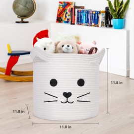 ACOHSY Foldable Storage Baskets Storage Boxes,30x30x30 Toy Storage,Kallax Storage Boxes,Can be used as Washing Basket,Dog Toy Basket,Clothes Basket,Kallax