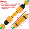 Hotop 6 Pack Double Plug Hose Connector Extender for Garden