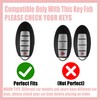 Rayslesan Key Fob Cover with Leather Holder Compatible with Airtag/RFID,Compatible