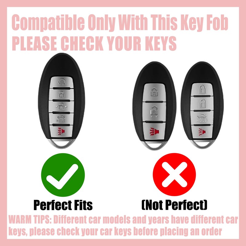 Rayslesan Key Fob Cover with Leather Holder Compatible with Airtag/RFID,Compatible