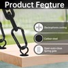 DELSWIN Heavy Duty Carabiner Clip 900lbs, 3 Inch Steel Carabiners