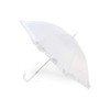 Jollybrolly Budget White Wedding Umbrellas with Frill Straight Rain Waterproof