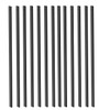 HZIU 25 Pack Deck Balusters 32'' Rectangle Staircase Baluster, Black