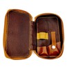 Genuine Leather Safety Razor & Double Edge Blade Protective/Travel Case