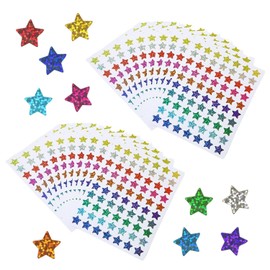 20 Pieces Star Stickers, Glitter Stickers, Kids Star Stickers, Kids Reward Stickers, Colorful Star Stickers, Decorative Stickers