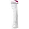 Cousin DIY White Chenille Pipe Cleaners, 3mm x 12 inch,