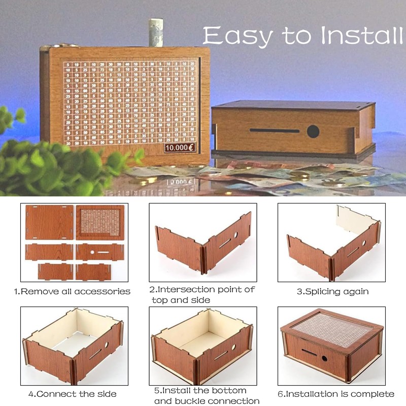Money Saving Box, Savings Box, Savings Challenge, 10000 Saving Challenge