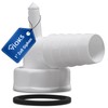 VIOKS Hose Nozzle Angle 90 Degree with Condensate Connection for