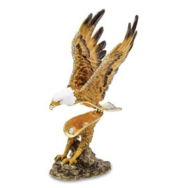 Roy Rose Gifts Bejeweled Majestic Eagle Trinket Box Luxury Gifts
