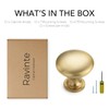 Ravinte 5 Pack Gold Cabinet Hardware Zinc Cabinet Door Knobs