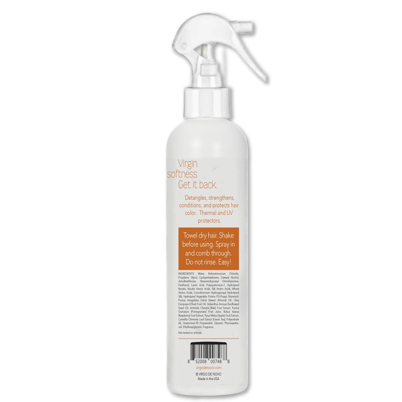 Virgo de Novo Professional Haircare Glass Detangler Spray 8 oz