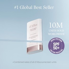 D’ALBA Vegan Fresh Sun Stick SPF 50+ 20 g – Protector Solar en Barra Facial Coreano de Trufa Blanca con Ácido Hialurónico y Extracto de Té Verde – Blo