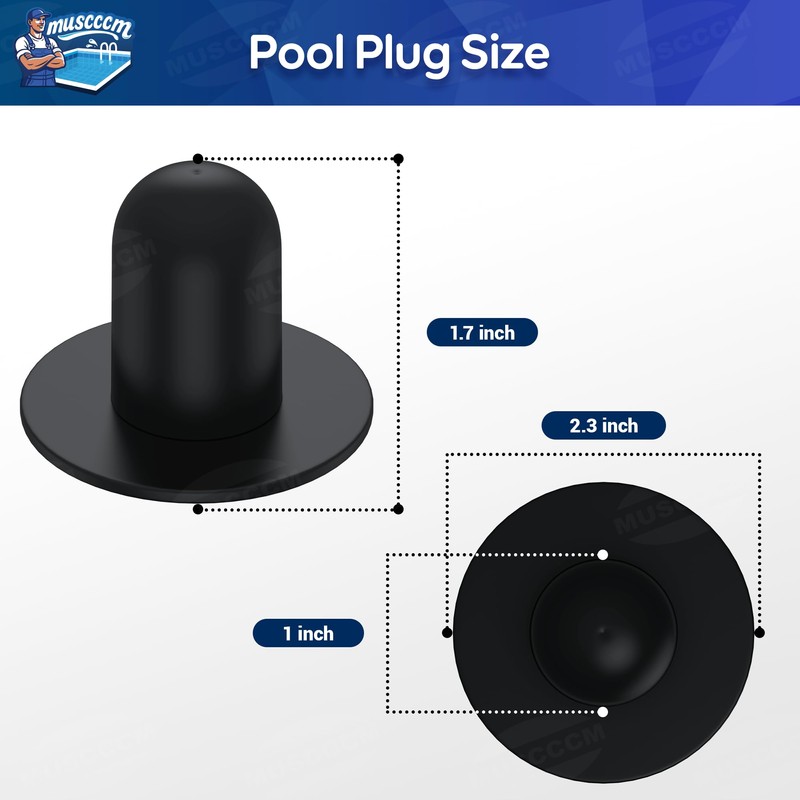 MUSCCCM 4PCS Swimming Pool Plug Replacement for Bestway & Intex