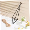 SUPVOX 4Pcs Geometric Metal Air Plant Holder Stylish Hanging Planter