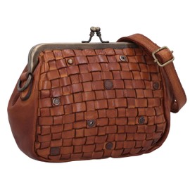 Gusti Leder Umhängetasche Britney – Handtasche Damen – Schultertasche & Crossbody Bag für Damen - Braun