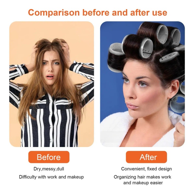 60 Tubos Para Rizar Cabello Abrazadera Plástica Para Cabello