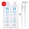 Large capacity hyaluronic acid toner 500mlx2 + pump x2 gift / 대용량 히알루론산 토너 500mlx2+펌프x2 증정