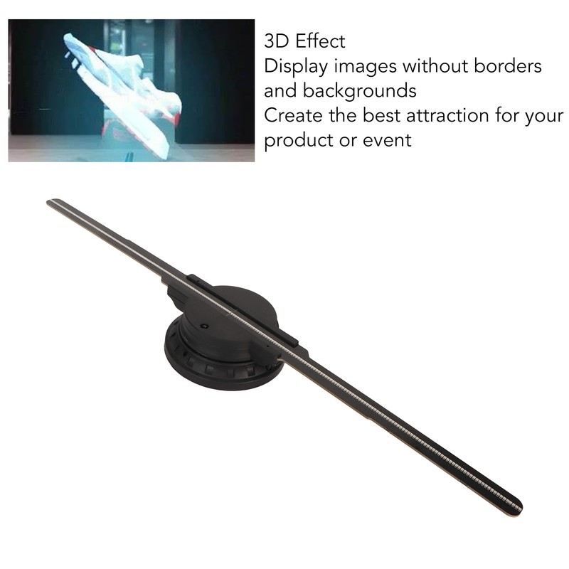 3D Holographic Fan 16.9inch 2 Blades Hologram Fan with 234