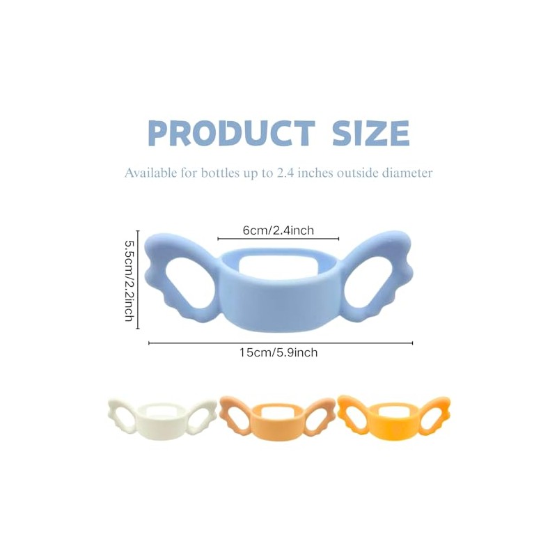 4Pack Bottle Handles Compatible with Boon Nursh Reusable Silicone Pouch
