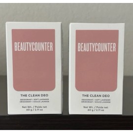 Beautycounter 2 Count BeautyCounter The Clean Deo Deodorant/Soft Lavender Full Sz NIB 2.11oz