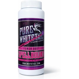 Pure Whitetail Spell Bound Power Dust | All Season Natural Overhanging Licking Branch Mock Scrape Scent | Hunting Scent Eliminator | Cover Scent | Deer Powder | 4 oz Bottle