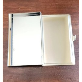 Business card holder Chrome Metal" Keep Calm And Carry On" Pocket