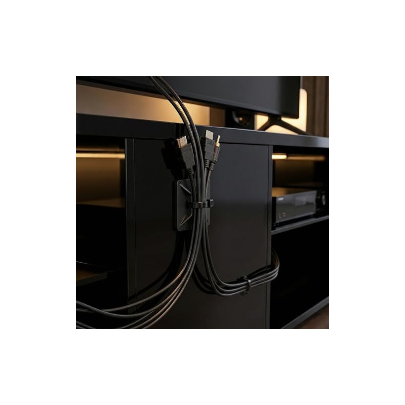 100 Piezas Organizador de Cables, Clips de Cable Adhesivos para