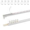 TYRON Adhesive Curtain Track Ceiling or Wall Mount(32"/ 2.7 FT),