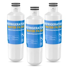 3 Pack LT1000PC ADQ747935 Water Filter Compatible with LG® LT1000P®/PC/PCS,MDJ64844601 Water Filter,Fit for Kenmore Elite 46-980,ADQ74793501,ADQ74793502, LMXS28626S, LMXC23796S filter