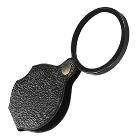 Pocket Magnifier 20X Rotating Foldable HD Mini Portable Reading Magnifier for Students Pocket Magnifier (Black)