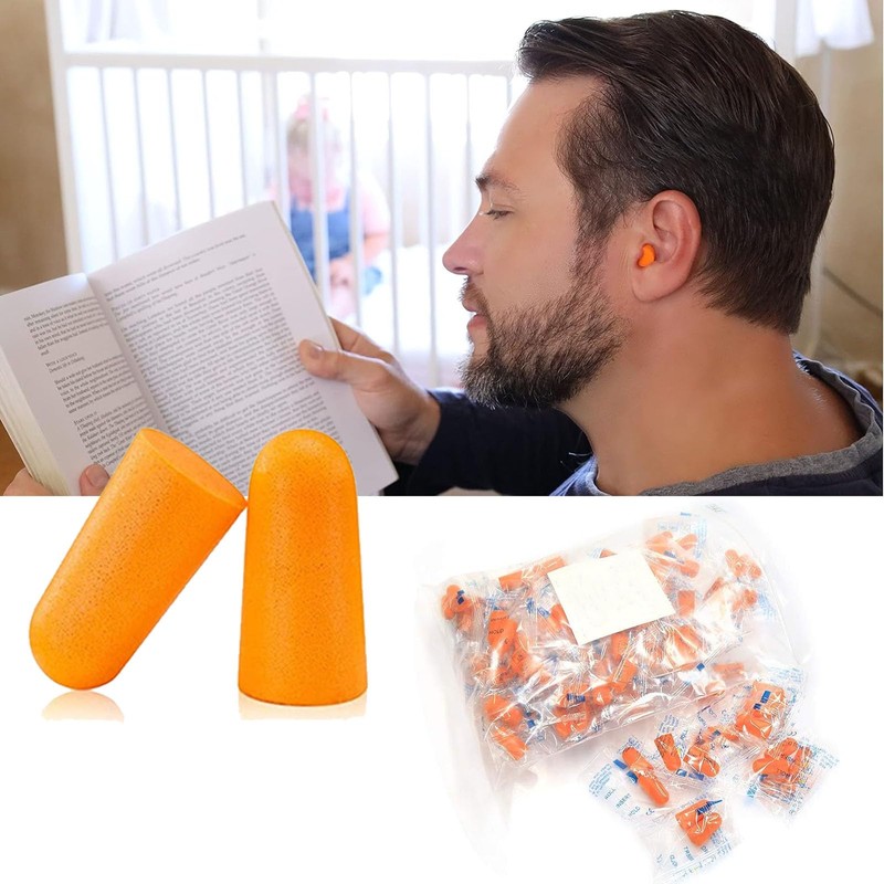 50 Pairs Noise Cancelling Ear Plugs Ear Plugs for Sleeping