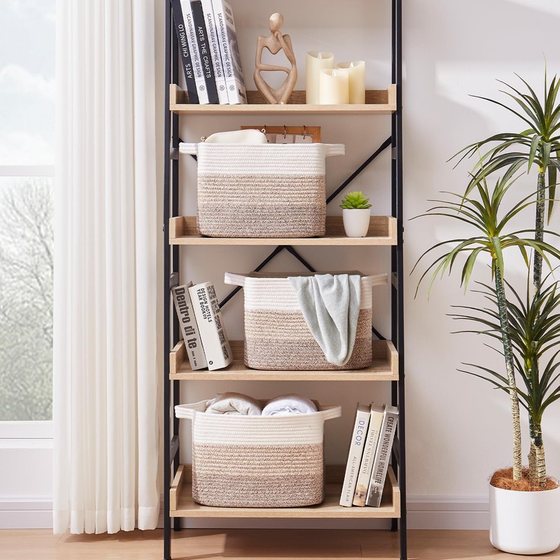OIAHOMY Storage Basket, Woven Baskets for Storage, Cotton Rope Basket